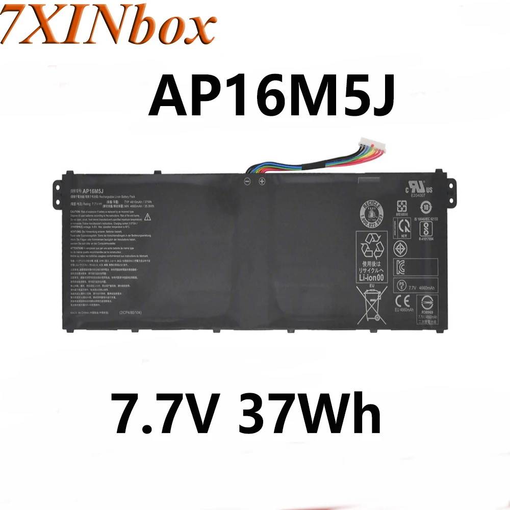 

7XINbox AP16M5J 7.7V 37Wh Original Laptop Battery For Acer Aspire 1 A114-31 Series 3 A315-21 A315-51 A515-51 A314-31 Series