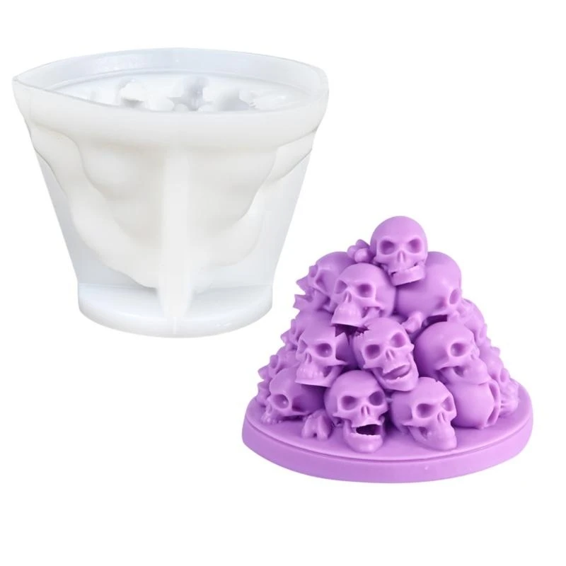 

Silicone Mould Halloween Molds Skull Casting Molds Baking Molds