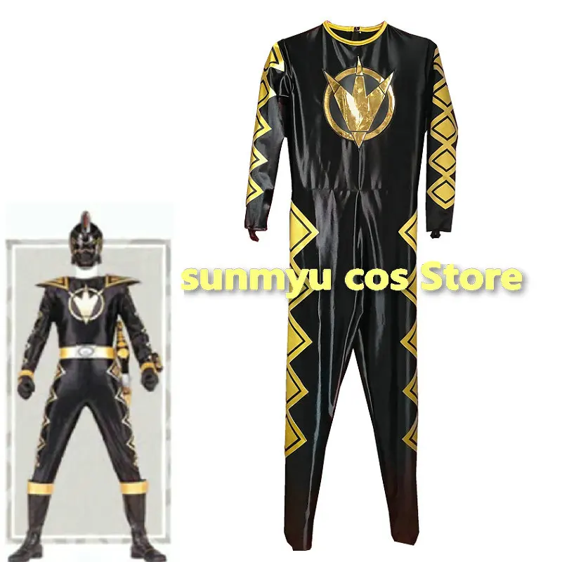 

Super Sentai Bakuryuu Sentai Abaranger Ranger Black Cosplay Costume Custom Size Halloween