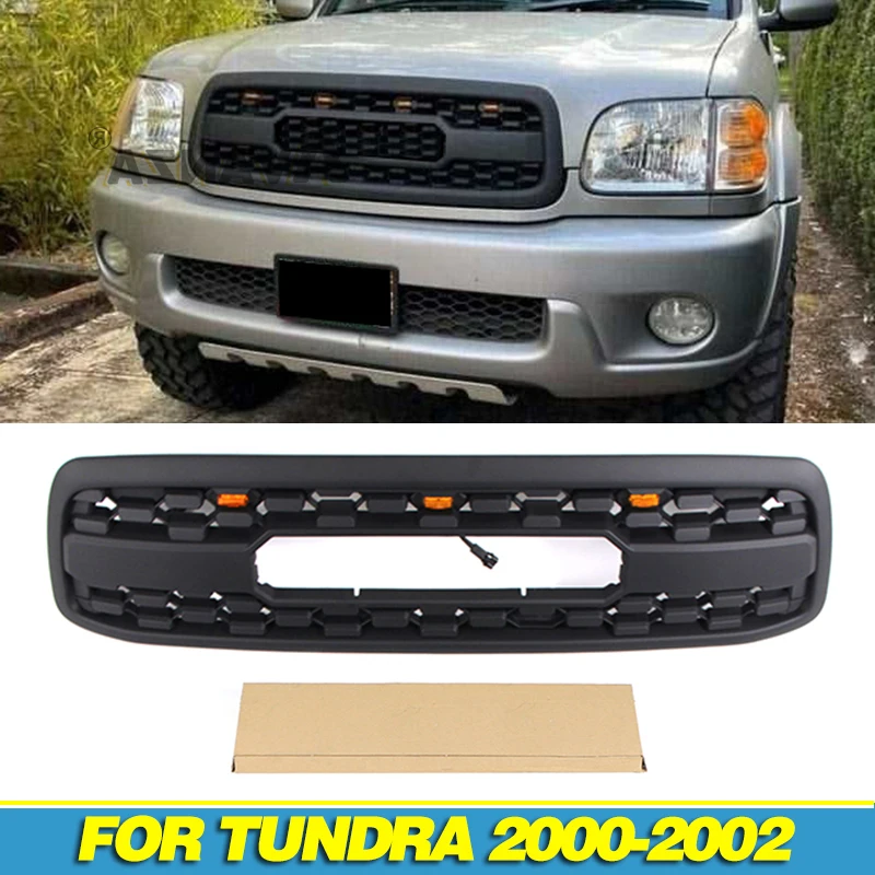 Front Grille With Light Auto Parts Racing Grill Fits For 2000 2001 2002 TOYOTA TUNDRA Grill