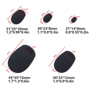 10 pcs foam mini microphone copper microphone protector Substitution Headset sponge windshield copper microphone microphone cover 8 Main Sales Microphone Foam - №7