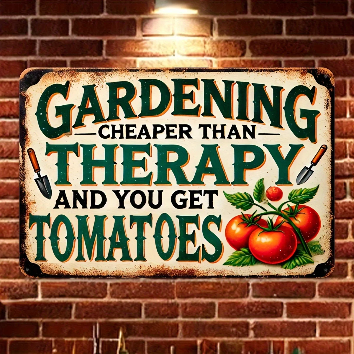  Vintage Aluminum Sign 