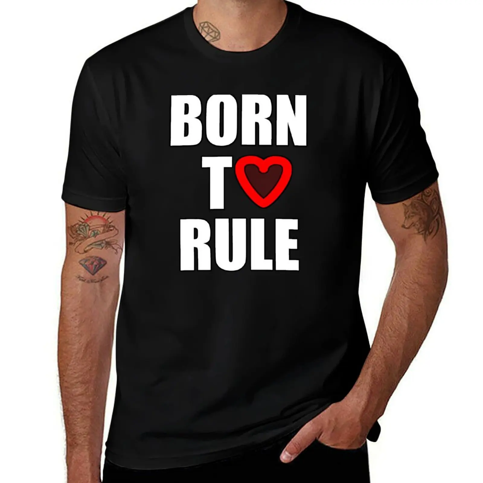 

Born to rule T-Shirt t shirts for man cotton funny man tshirt
