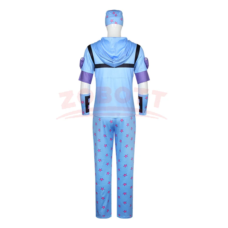 JoJo's Bizarre Adventure Steel Ball Run Jonathan Johnny Joestar Cosplay Costume Anime Suit Halloween Party Role Play Outfit view 4