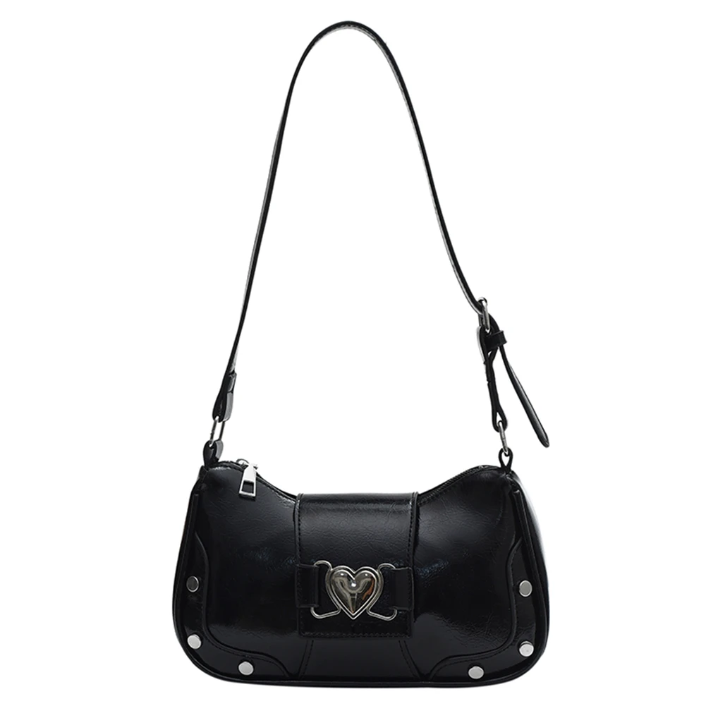 بو الجلود حقيبة أنيقة حقائب مقاوم للماء المرأة اليومية حقيبة كتف سعة كبيرة Y2K حزام قابل للتعديل حقائب السفر