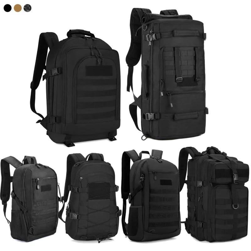 

20 30 40 45 50L Military Tactical Backpack Molle Army Rucksack Assault Pack Bag