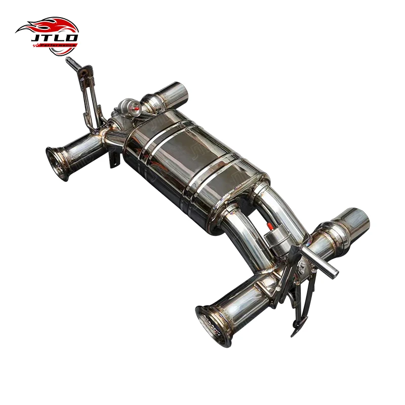 

JTLD 304 Stainless Steel Exhaust System for Lamborghini Aventador SVJ Exhaust Pipe Valved Catback High Pitched F1 Sound