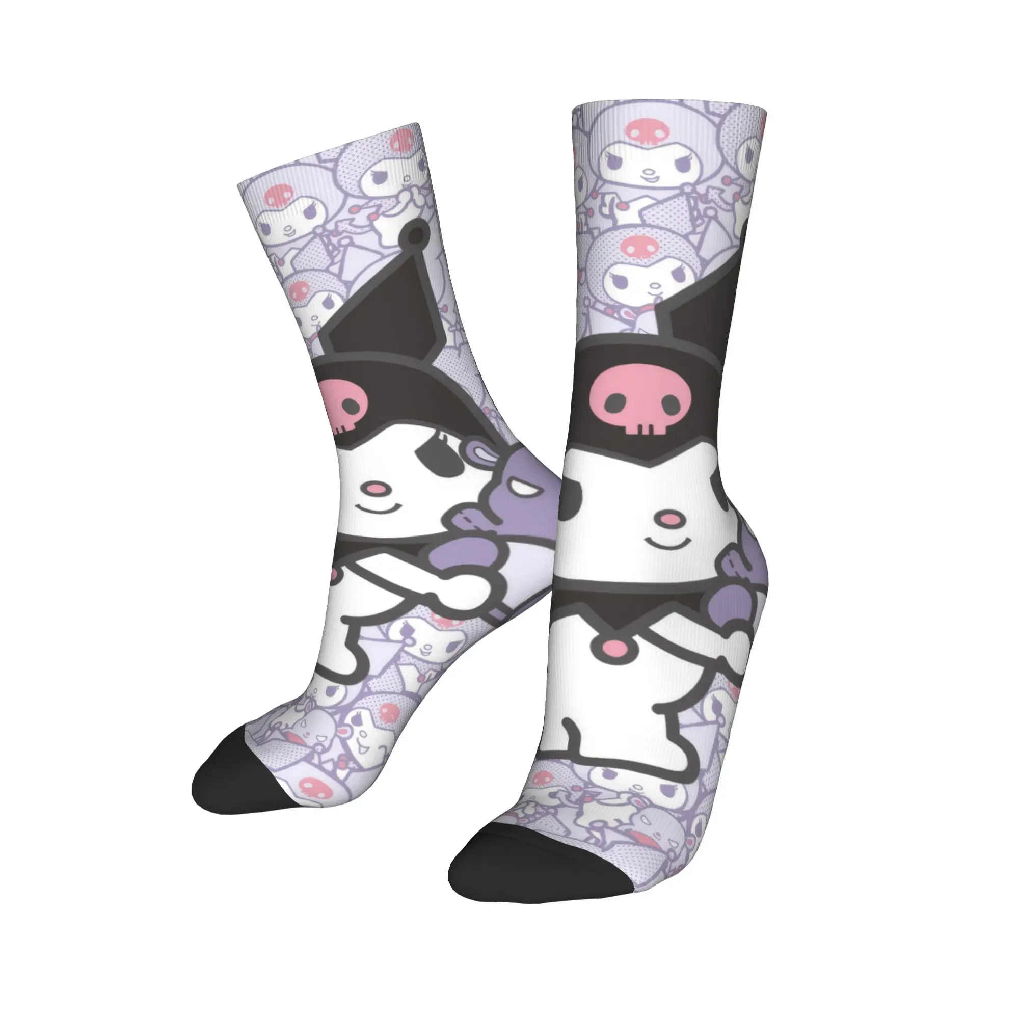 

Зимние теплые повседневные мужские и женские носки с героями мультфильмов Kawaii Kuromi, впитывающие пот спортивные носки