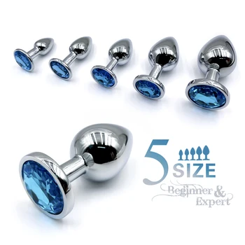 Metal Anal Plug Jewelry Base,Beginner To Expert 5 Size Butt Plug,Adult ...