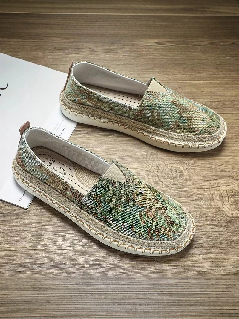 Zapatos Casuales de Lona para Hombre, Ligeros, Suela Suave, Tipo Náutico, Cómodos, Transpirables, Punta Redonda, Suela Gruesa