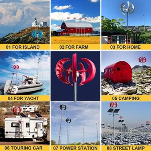 Turbina eólica vertical de 3000W, 12V 24V 48V, pequeno moinho de vento, energia livre, 220V, fazenda doméstica enviada ao controlador MPPT 7 principais vendas turbina eólica para casa - №5