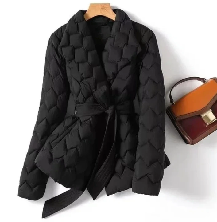 Dunne Parker jas dames herfst winter dikke warme jassen geweven blok trend vetersluiting comfortabele Y2k jas parka's