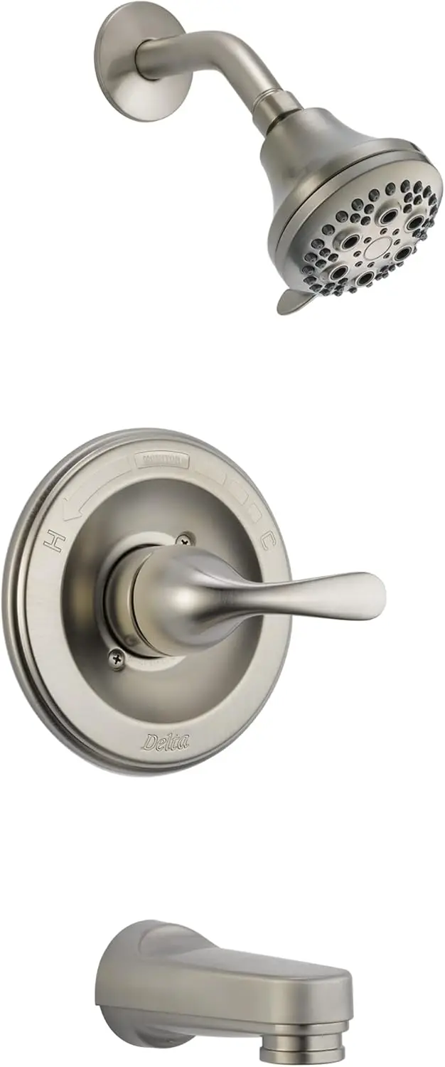 

Классический смеситель для ванны и душа с 5 режимами, отделка из матового никеля, комплект декоративных накладок для клапанов в комплекте