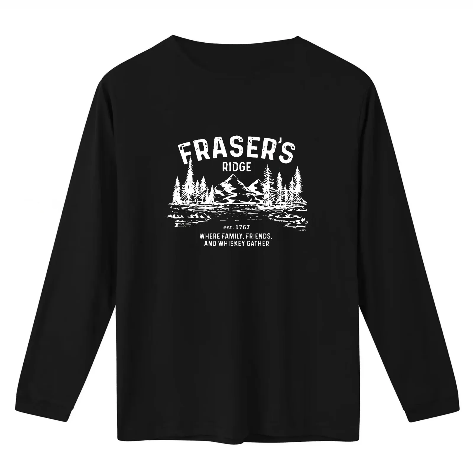 Fraser’s Ridge Outlander T-Shirt Summer Casual Cotton Tee Oversized Streetwear Tops Vintage Graphic Print Unisex Men Women