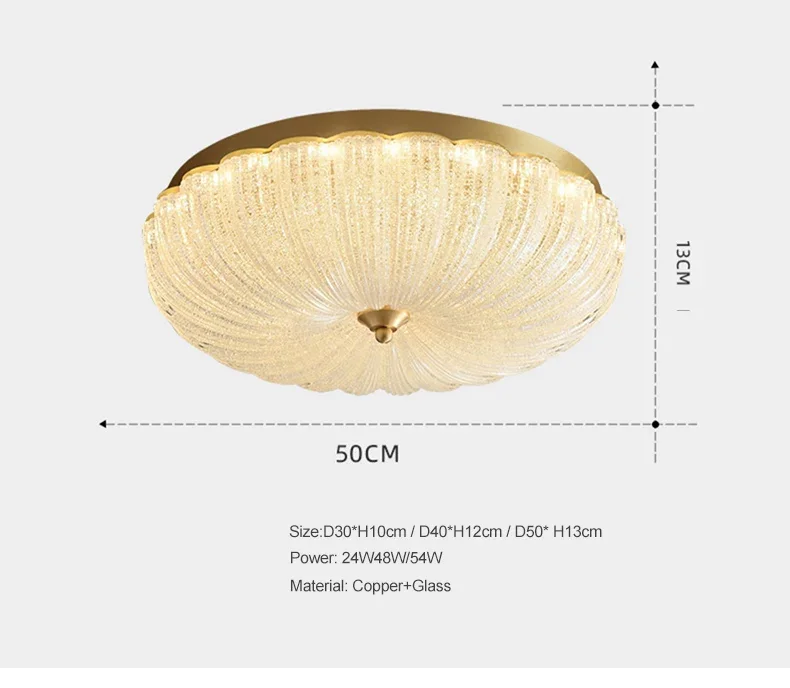 New Technology Acrylic Lampshade Crystal Sand Ceiling Light for Living Room Dining Room Bedroom Corridor LED Lighting Fixtures