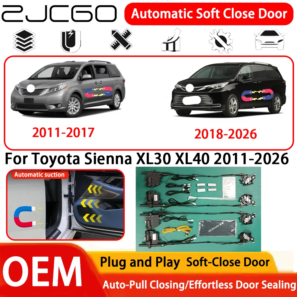 for Toyota Sienna XL30 XL40 2011-2026 Car OEM Plug and Play Automatic Electric Soft Close Door Comfort Closing System