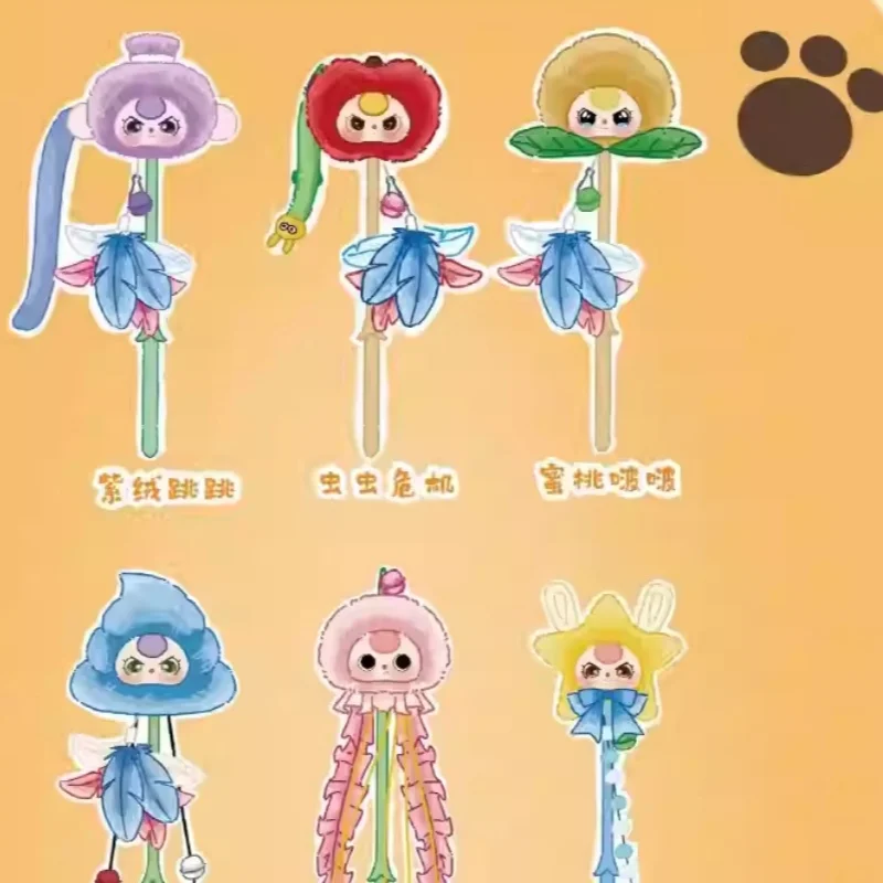 

Original Blind Box Babythree Cat Tease Stick Series Mystery Box Self-Entertainment Toy To Relieve Boredom At Home A Surprise Gif