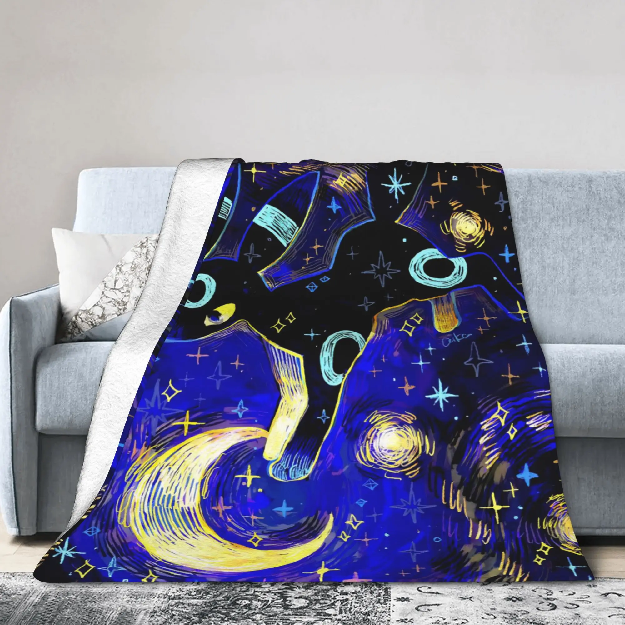 Pikachus Gengars Blankets Poke-Mon Anime Fleece Awesome Soft Throw Blankets for Home  Winter