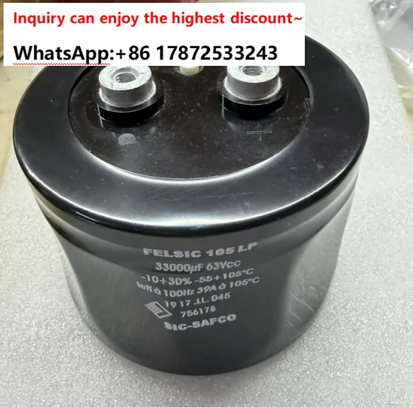 63V 33000UF FELSIC 90X65MM Aluminum Electrolytic Capacitor