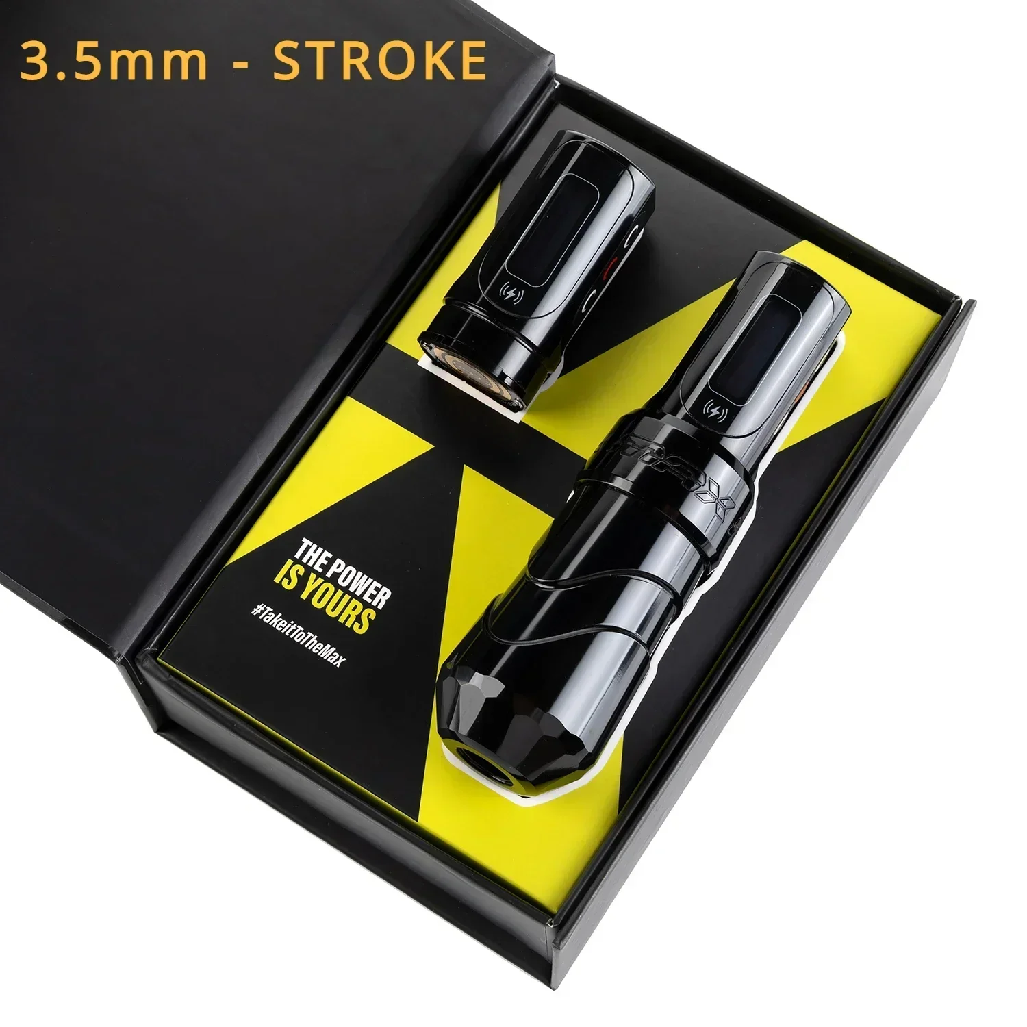 2025 رائجة البيع 3.5/4.0 مللي متر Kurso Ouro Furtivo Com 2 Powerbolt Ii Maquina Tatuagem Caneta 12 فولت 12000 دورة في الدقيقة محرك Coreless Bateria Gra
