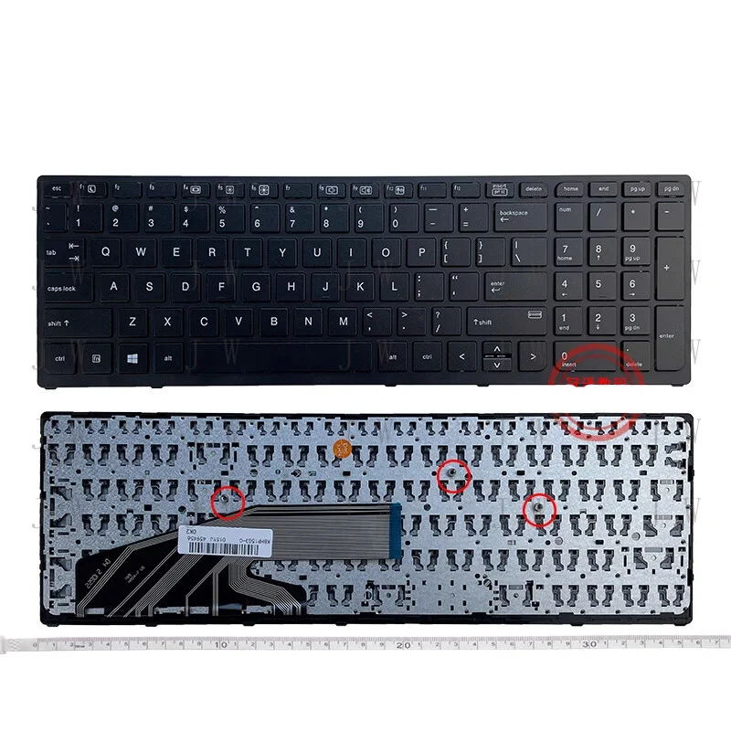 DDW   US Non-Pointer Keyboard Non-Backlit for Hp ZBOOK 15 G3 G4 17 G3 G4