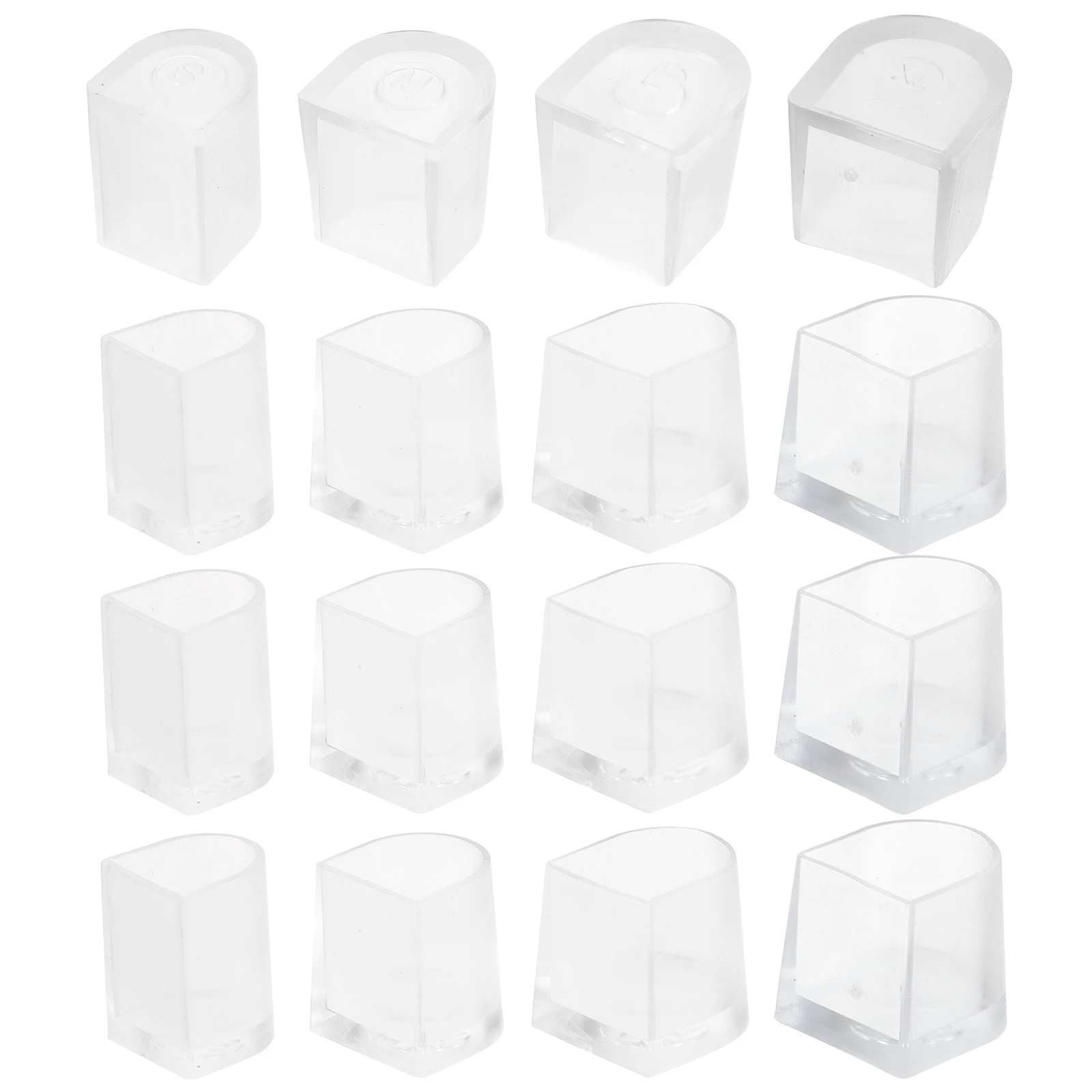 

Heel Protectors PVC Covers Durable Transparent Heel Tips Caps for High Shoes Long Service Excellent Performance