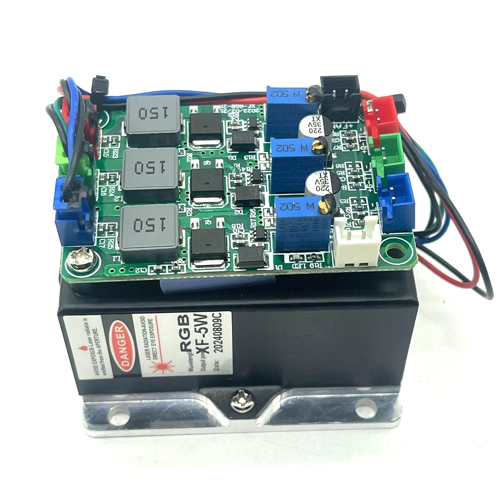 RGB 5W Red/Green/Blue/White Full Color Laser Module Stage Lights TTL/Analog Control