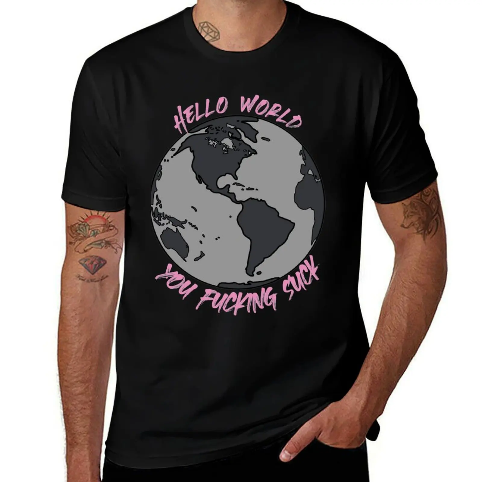

papercuts T-Shirt Man t-shirt anime clothes plus sizes mens graphic t-shirts hip hop