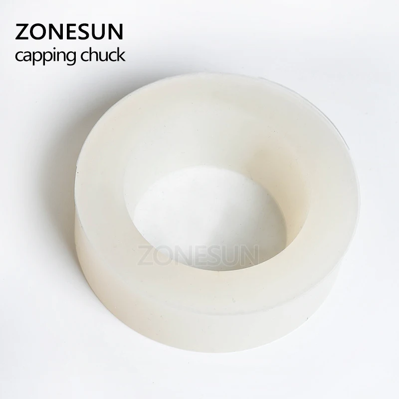 ZONESUN capping Machine chuck cap for capper 28-32mm 38mm 10- 50mm round plastic bottle with security ring silicone capping