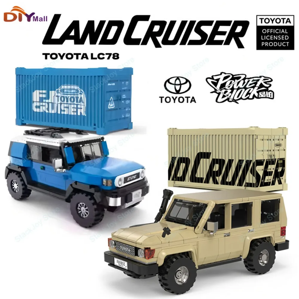 

PB Off-Road LC78 FJ40 Скоростной автомобиль Строительные блоки Супер Техническая шкала: 1/32 Городской внедорожник Сборка игрушек Детские рождественские подарки