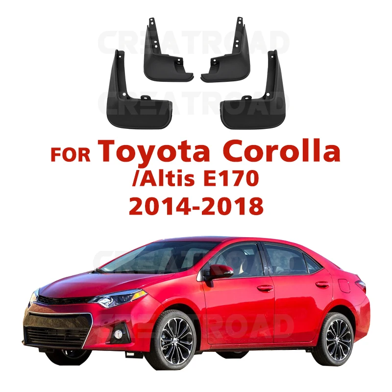 For Toyota Corolla Altis 2014 2015 2016 2017 2018 Mudflaps Splash Guards Mud Flap Front Rear Mudguards Fender Car Mud Flaps