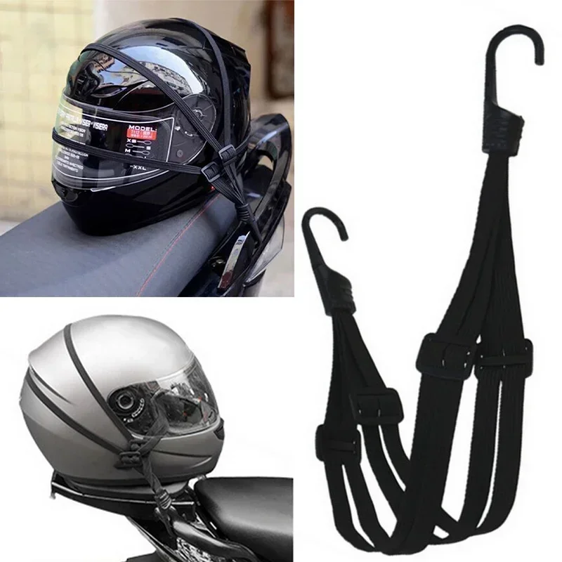 Motorcycle Universal 60/90/120cm  Luggage Strap Moto Helmet Gears Fixed Elastic Buckle Rope High-Strength Retractable Protective