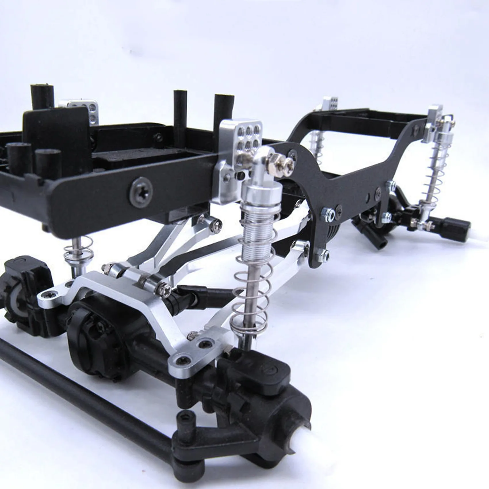 

2 Set RC Car Part: 1 Set Suspension Link Mount Shock Absorber & 1 Set Transmission Gearbox 370 Motor With Drive Shaft