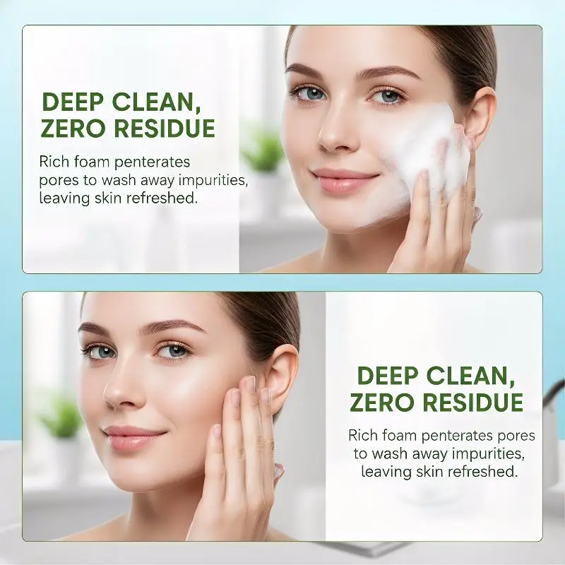 Facial Cleansing Mousse Hydrating Face Wash With Natural Ingredients For Makeup Removal Night Routine