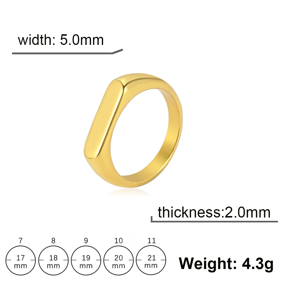 Skyrim Stainless Steel Signet Ring for Men