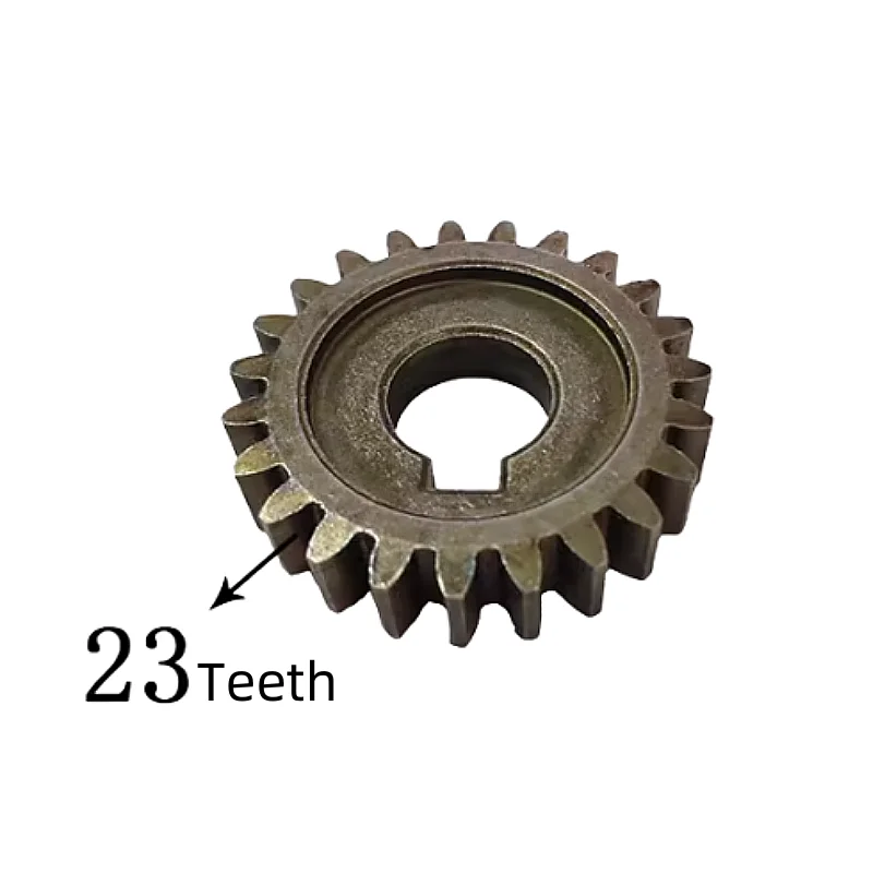 Engrenage en fer à 23 dents pour déchiqueteuses de bois de soleil, accessoires d'engrenage d'arbre de couteau, SDHau31, SDHau33, SD9310, SD933OJ, SD9352