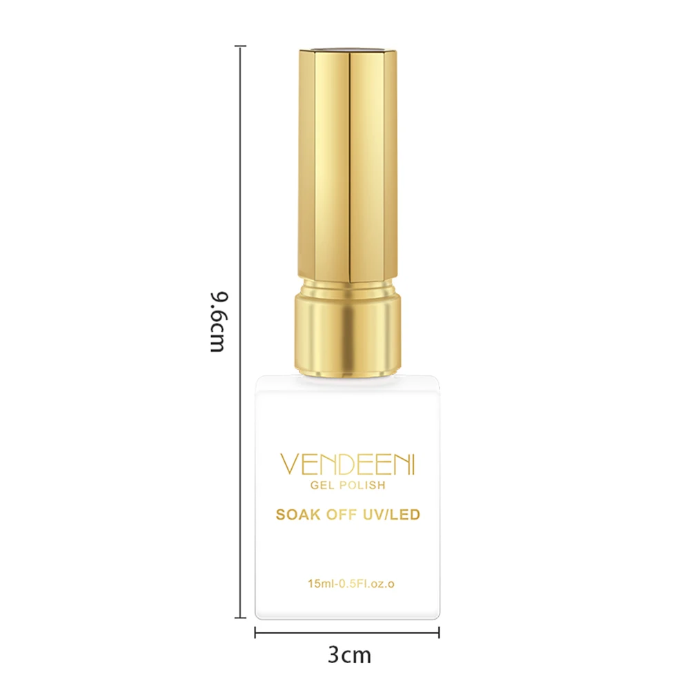 Vendeeni สีเจลทาเล็บกลิตเตอร์หนาแน่นสูง24สีประกายเจลทาเล็บประกายเคลือบเงา UV แช่เจลเคลือบเงา