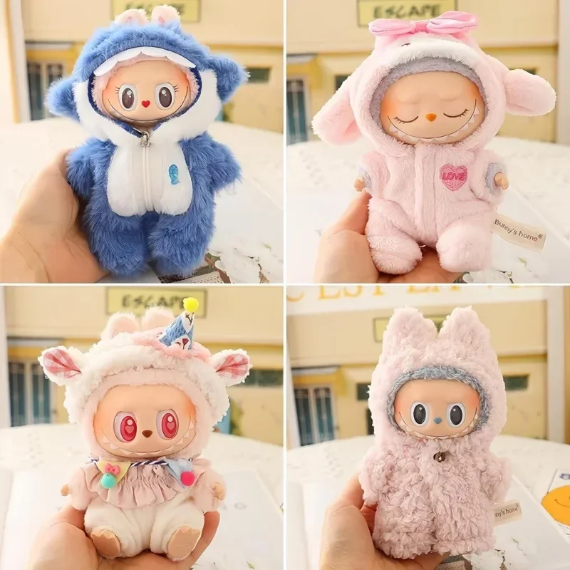 

Mini Plush Doll'S Clothes Outfit Accessories For Korea Kpop Exo Labubu V1 V2 Idol Dolls Goose Dinosaur Macaron Clothing Gift