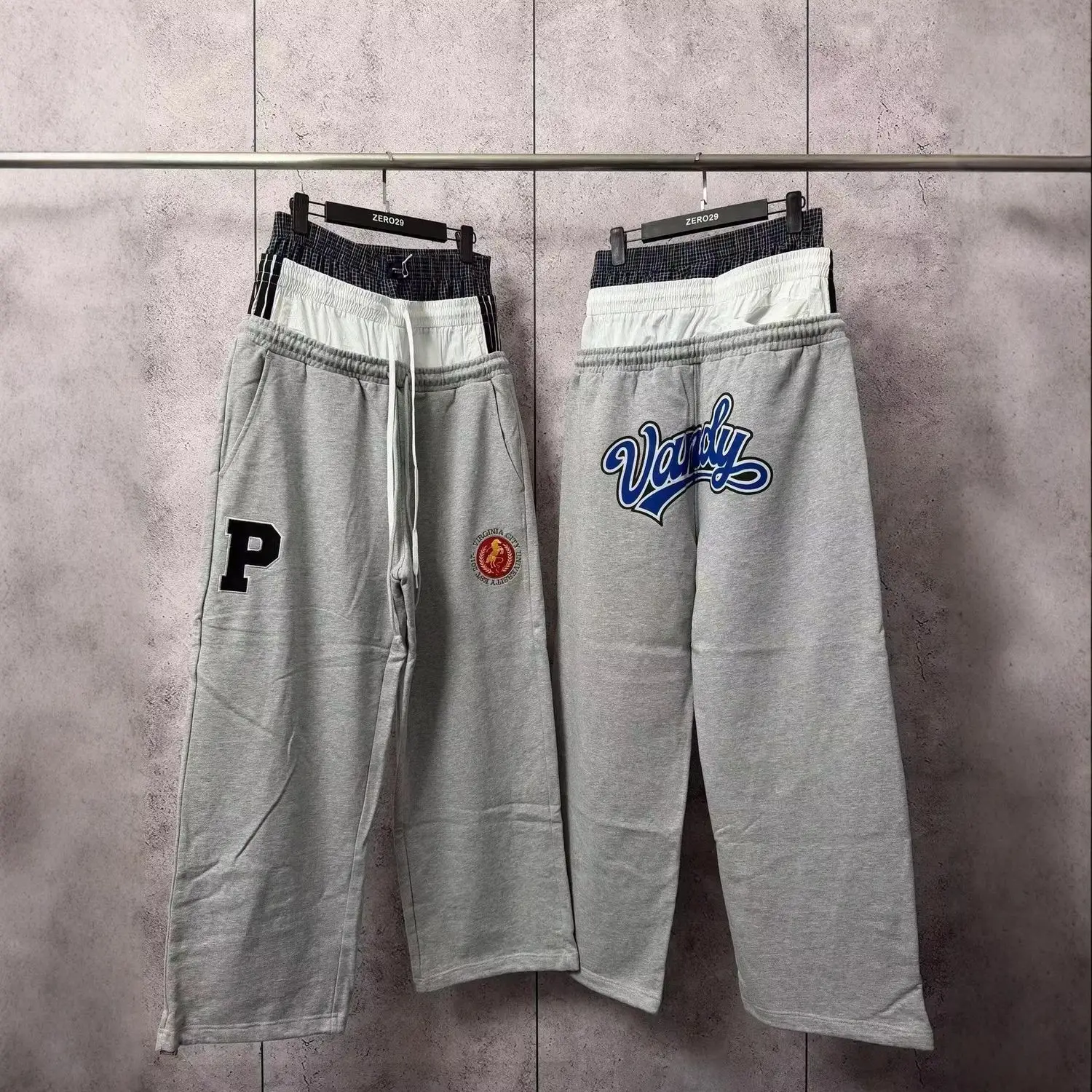 2026 Protocol Index Vandythepink Limited Edition Design: Racing Horse Badge Embroidery Three-Piece Waistband Pants for Sport