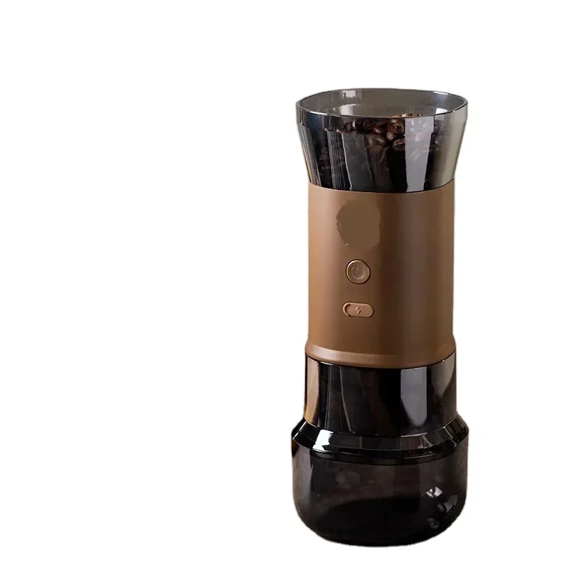 

Mini portable coffee maker electric burr coffee grinder fresh grind for coffee bean and spice.