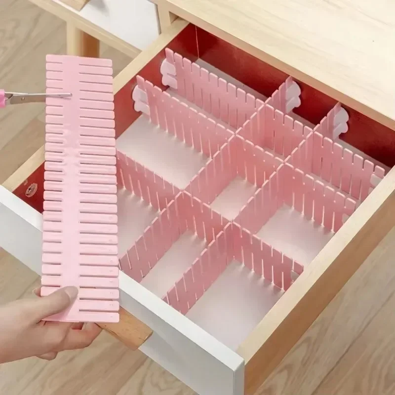 

Convenience Household Storage Plastic Drawer Partition Board Free Combination Classification Partition Board Socks Partition