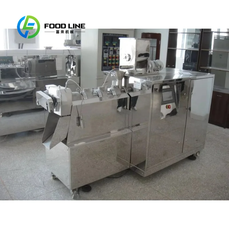 Customize Twin Screw Extruder Fully Automatic Multifunctional Touchscreen Machine for Corn Flakes Snack Production