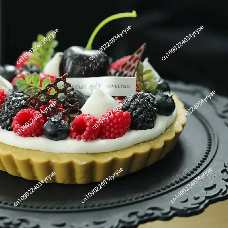 Fake Birthday Cake Simulation Strawberry Cream Cake Model Fake Dessert Ornaments Bakery Window Display Samples Photography Props