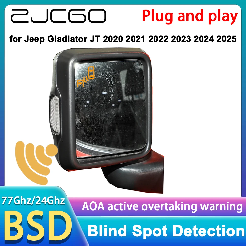 for Jeep Gladiator JT 2020 2021 2022 2023 2024 2025 Blind Spot Monitoring Detection Assist BSD BSM System 77GHz Radar Detector