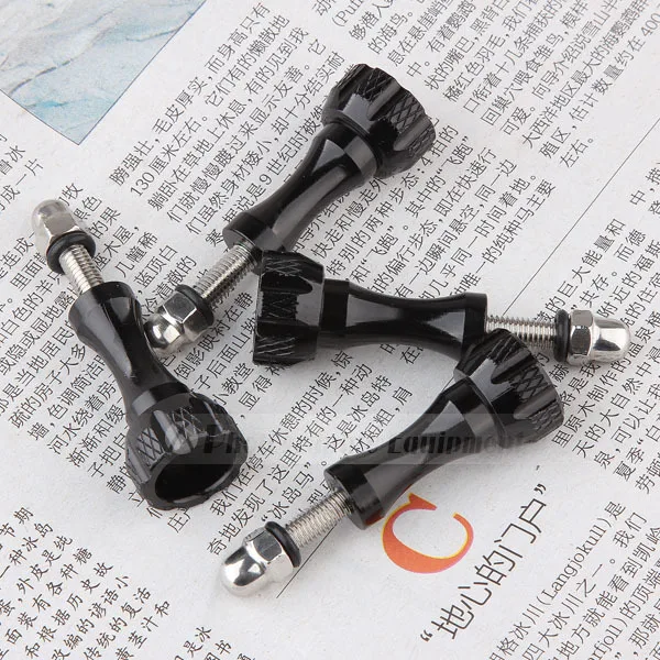 Adaptador de montaje de cámara de Metal, tornillo de Metal negro para Gopro Mini Camcorder Hero 3 3+ 4 SJ5000 SJ6000, accesorios, 20 Uds.