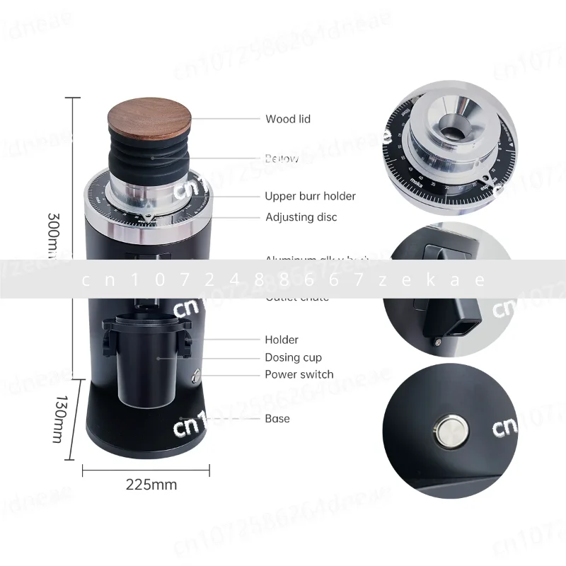 

Italian Electric Coffee Grinder Hand Brewing Single Product SOE Grinder 64mm Household Commercial