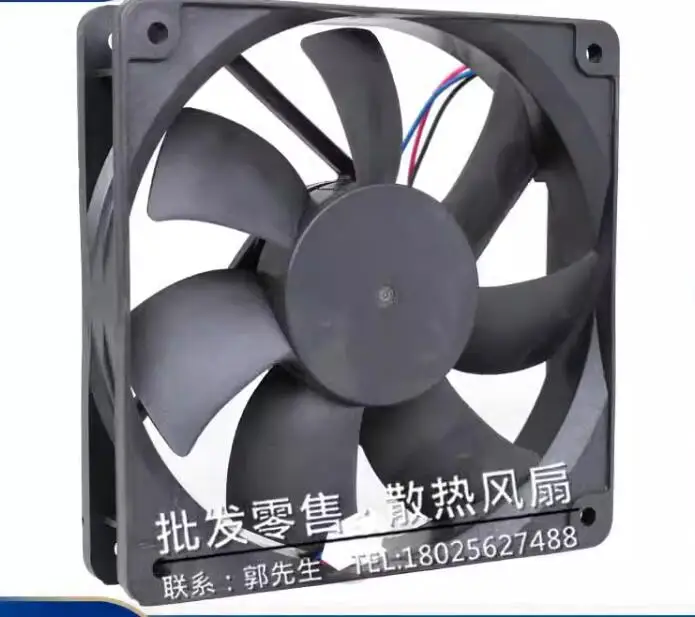 ADDA AD1224UX-A76GL DC 24V 0.25A 120x120x25mm 3-Wire Server Cooling Fan