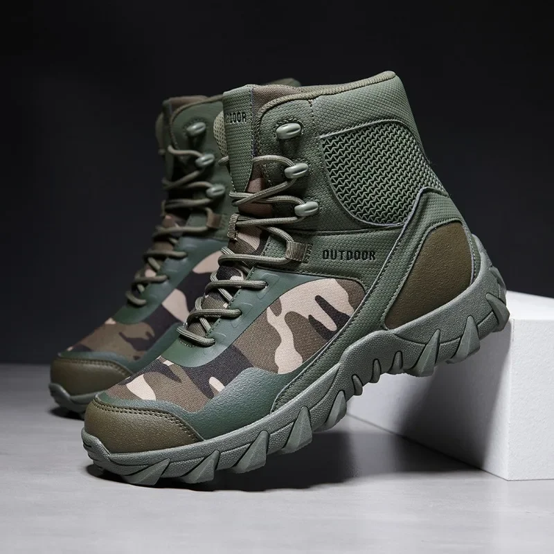 

Men's Boots Fashion Camouflage Desert Boots Work Safety Boot Jungle Training Boots for Men Non Slip Hiking Boot Botas Masculinas