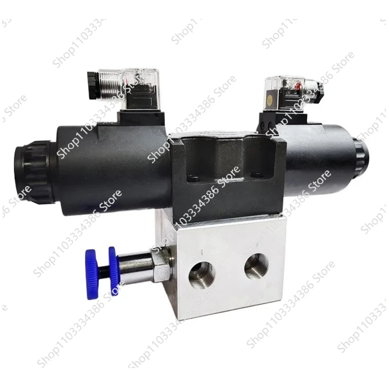 10 Way Hydraulic Electronic Control Distributor 12 24V Aluminum Alloy Valve Body Side Inlet Side Return