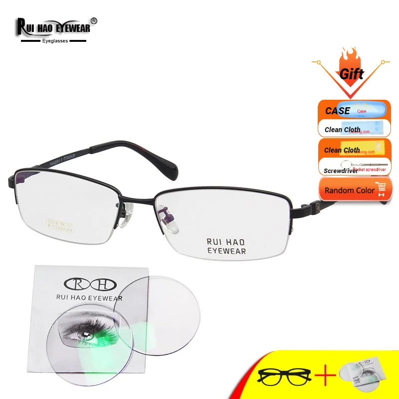 

Rectangle Prescription Eyeglasses Customize Recipe Glasses Fill Myopia Lenses Progressive Spectacles High Elastic Memory Temple